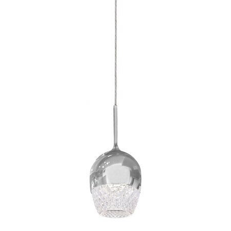 Kuzco Lighting Elegant Single Led Pendant With Downward Wine Glass Shaped Design PD12803-CH